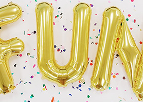 Foil Balloon Letters and Numbers in 16 and 34 Inch Sizes