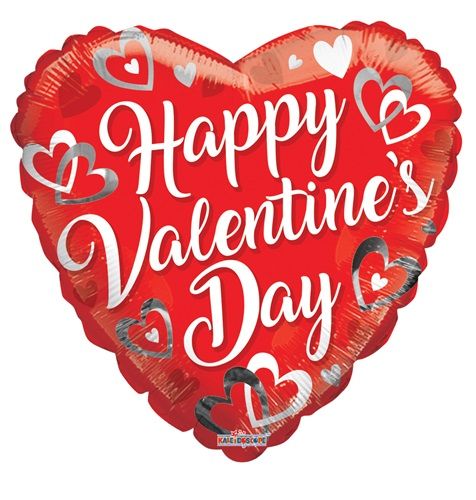 Happy Valentine's Day Heart Balloon (18 inch) Happy Valentine's Day Heart Balloon (18 inch)