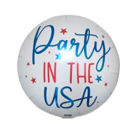 18 inch Mingle Party In The USA Circle Foil Balloon - Pkg