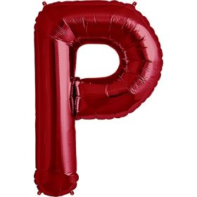 34 inch Red Letter P Foil Mylar Balloon