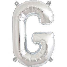 16 inch Northstar Silver Letter G Foil Mylar Balloon