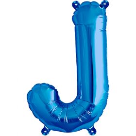 16 inch Northstar Blue Letter J Foil Mylar Balloon
