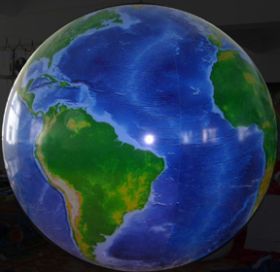 7 foot Vinyl Globe Earth Balloon