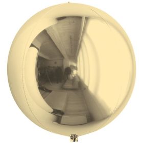 7 inch SAG White Gold Foil Mirror Ball - 10 ct
