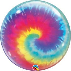22 inch Qualatex Tye Dye Swirls Bubble Balloon