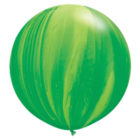 Qualatex Green Rainbow Agate 30 inch Latex Balloon - 2 count