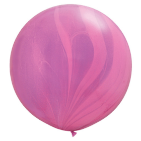Qualatex Pink/Violet Rainbow Agate 30 inch Latex Balloon - 2 count