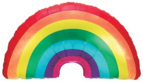 32 inch Betallic Rainbow Shape Foil Balloon | Balloons Direct