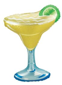 33 inch Betallic Margarita Glass Shape Foil Balloon | Balloons Direct