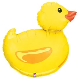 24 inch Betallic Just Ducky Shape Foil Balloon | Balloons Direct
