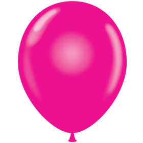 11 inch Tuf-Tex Crystal Magenta Latex Balloons - 100 count