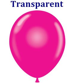 17 inch Tuf-Tex Crystal Magenta Latex Balloons - 50 count