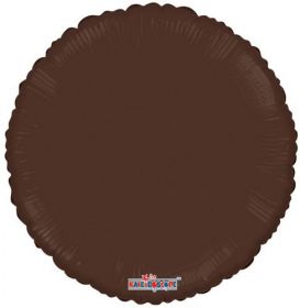 18 inch Chocolate Brown Circle Foil Balloons