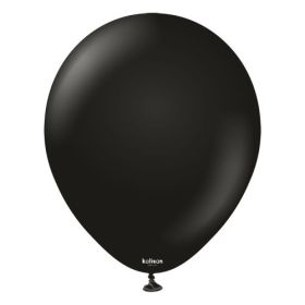 12 Inch Kalisan Standard Black Latex Balloons - XL 500 CT