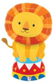 29 inch Betallic Circus Lion Shape Foil Balloon - Pkg