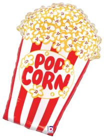 30 inch Betallic Popcorn Box Shape Foil Balloon - Pkg