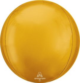 15 Inch Anagram Gold Orbz Foil Balloon