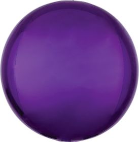 15 Inch Anagram Purple Orbz Foil Balloon