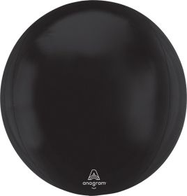 15 Inch Anagram Black Orbz Foil Balloon