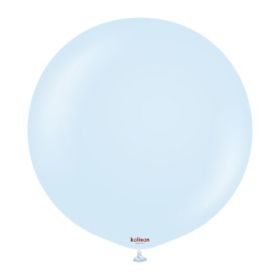 18 inch Kalisan Macaron Baby Blue Latex Balloons - 25 ct