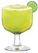 33 inch Betallic Mighty Margarita Shape Foil Balloon - Pkg