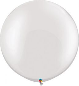 30 inch Qualatex Pearl White Latex Balloons - 2 count