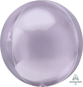 15 Inch Anagram Pastel Lilac Orbz Foil Balloon
