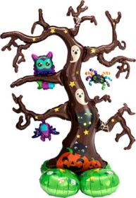 62 inch Anagram Creepy Tree Airloonz Shape Foil Balloon - Packaged