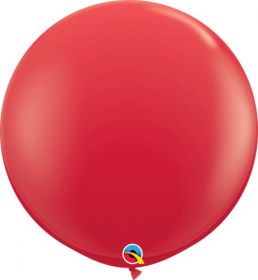 36 inch Qualatex Red Latex Balloons - 2 count