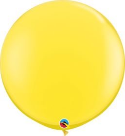 36 inch Qualatex Yellow Latex Balloons - 2 count