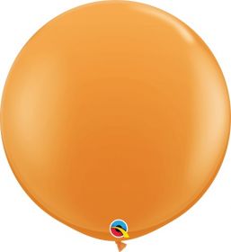 36 inch Qualatex Orange Latex Balloons - 2 count
