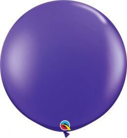 36 inch Qualatex Quartz Purple Latex Balloons - 2 count
