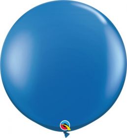 36 inch Qualatex Sapphire Blue Latex Balloons - 2 count