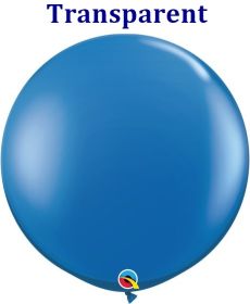 36 inch Qualatex Sapphire Blue Latex Balloons - 2 count