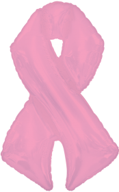 42 inch Pink Ribbon Breast Cancer Awareness Shape-A-Loon Foil