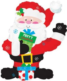 36 inch CTI Santa with Gifts Shape Foil Balloon