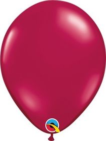 5 inch Qualatex Sparkling Burgundy Latex Balloons - 100 count