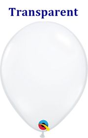16 inch Qualatex Diamond Clear Latex Balloons - 50 count