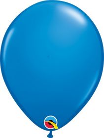 11 inch Qualatex Dark Blue Latex Balloons - 100 count