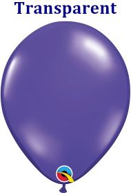 16 inch Qualatex Quartz Purple Latex Balloons - 50 count