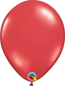 11 inch Qualatex Ruby Red Latex Balloons - 100 count