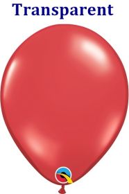 11 inch Qualatex Ruby Red Latex Balloons - 100 count