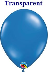 5 inch Qualatex Sapphire Blue Latex Balloons - 100 count