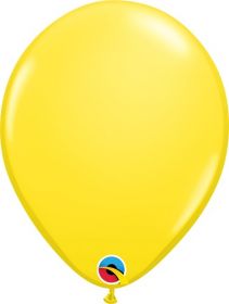 11 inch Qualatex Yellow Latex Balloons - 100 count