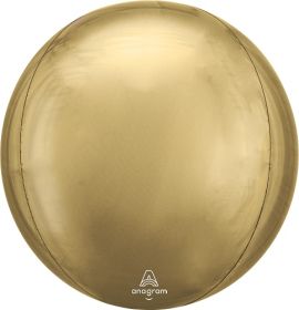 15 Inch Anagram White Gold Orbz Foil Balloon