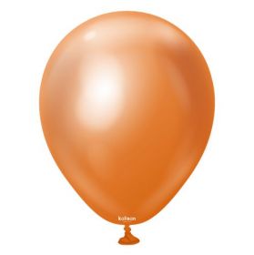 12 inch Kalisan Copper Mirror Chrome Latex Balloons - 50 ct
