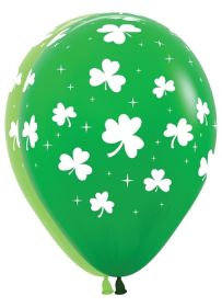 11 inch Sempertex Shamrocks Latex - 50 ct | Balloons Direct