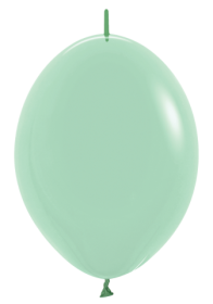 6 inch Sempertex Pastel Dusk Green Tea Link-O-Loons - 50 ct | Balloons Direct