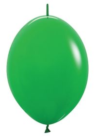 6 inch Sempertex Deluxe Shamrock Green Link-O-Loons - 50 ct | Balloons Direct