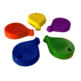 65 Gram Primary Color Balloon Shape Balloon Weight - 10 count